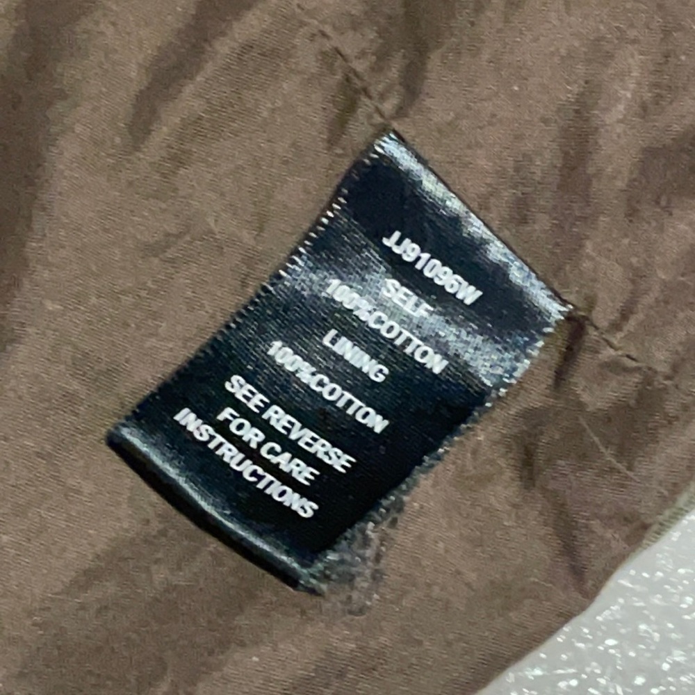 ark & co olive green, long hooded cargo jacket with a draw string waist. Medium - Picture 10 of 15